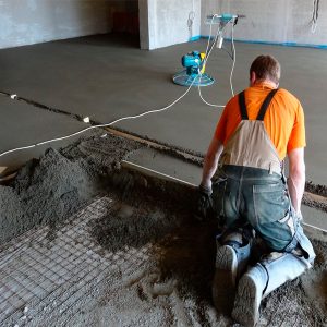 Монтаж стяжки підлоги з армуванням